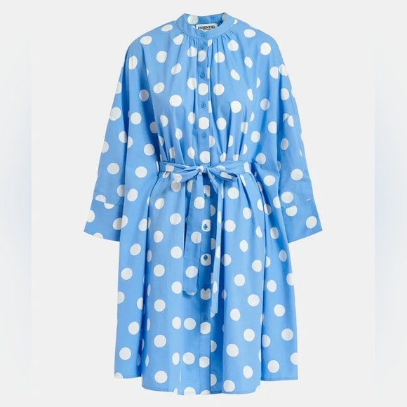 essentiel antwerp Dresses & Skirts - Essentiel Antwerp Oversized Polka Dot Cotton Poplin Dress Size L